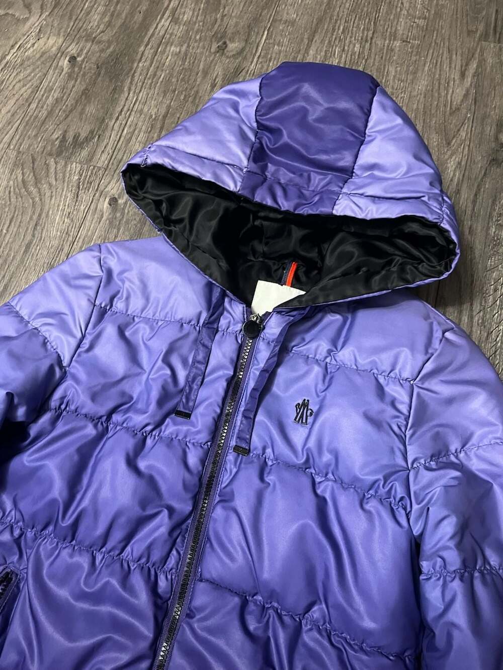 Moncler Vintage Hooded Purple Gradient Puffer Jacket image 3
